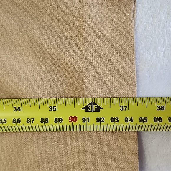 LOUBEN II Vintage Sleeveless Light Golden Yellow Midi Dress 10 Office Career - Picture 3 of 8